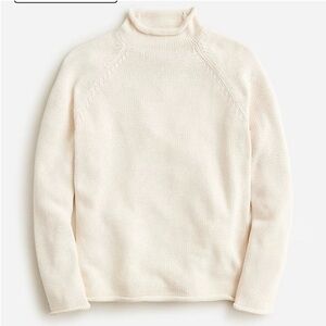 J crew mountain white 1988 heritage cotton Rollneck™ sweater